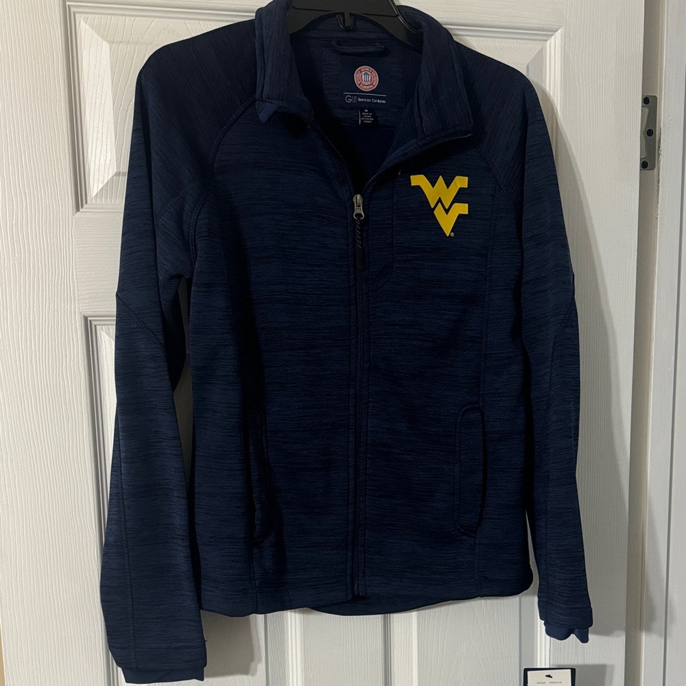 Women's Navy Blue Jacket with Yellow Logo